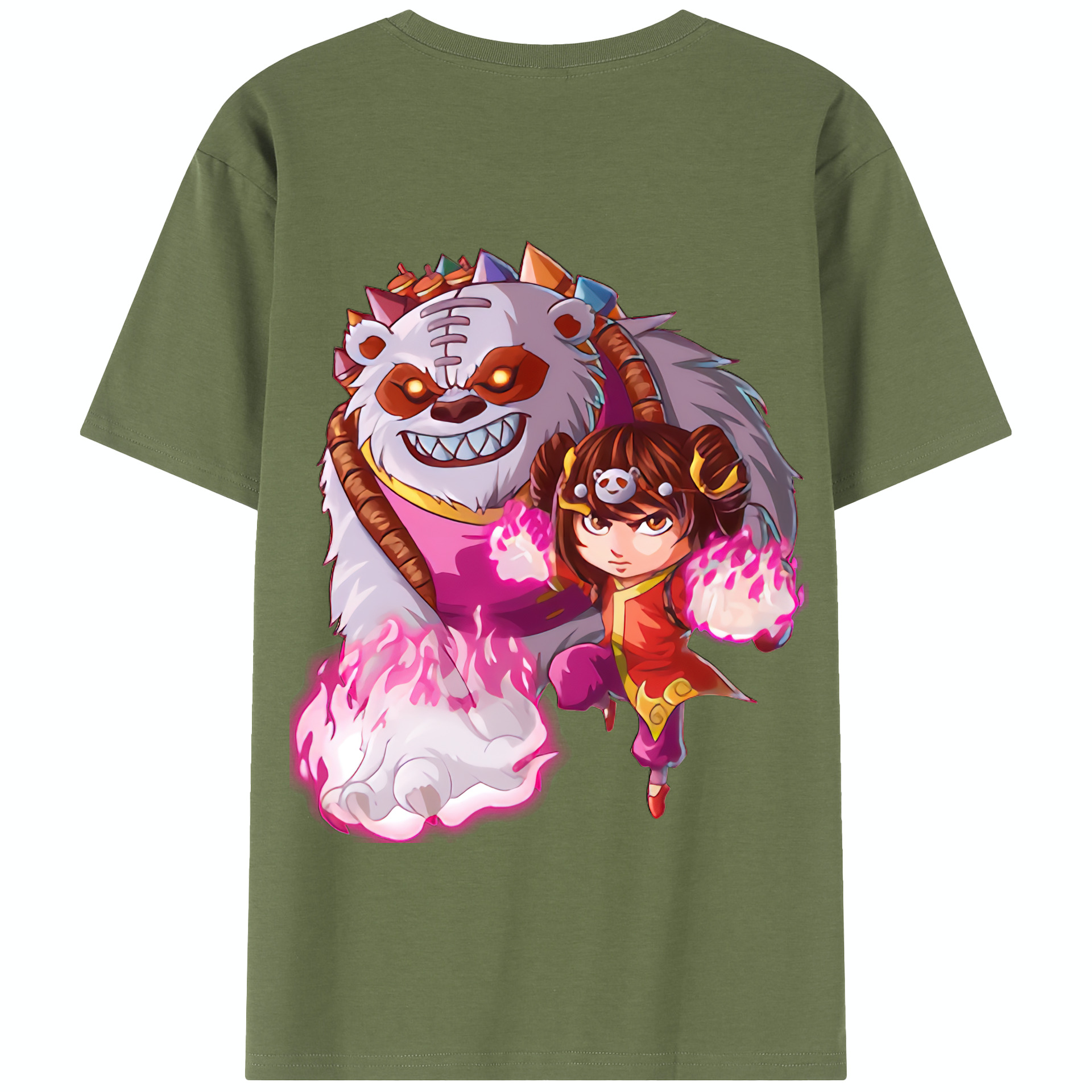 リーグ・オブ・レジェンド League of Legends LOL 綿100％半袖Tシャツ（背面プリント）